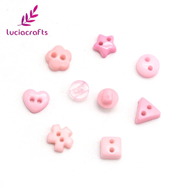 Lucia crafts 50 шт. полимерные пуговицы с 2 отверстиями пластиковые плоской обратной