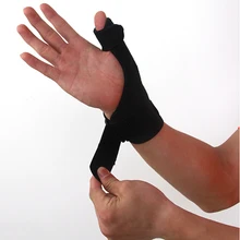 Скоба для запястья бандаж Ортопедический карпальный тоннель повязки на руки поддержка открытый шина растяжения артритный Бандаж ремень черный