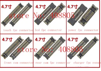 

30sets for iPhone 6 6G 4.7inch LCD Display Touch Front Back Camera Power Charger Charging volume battery FPC connector on board