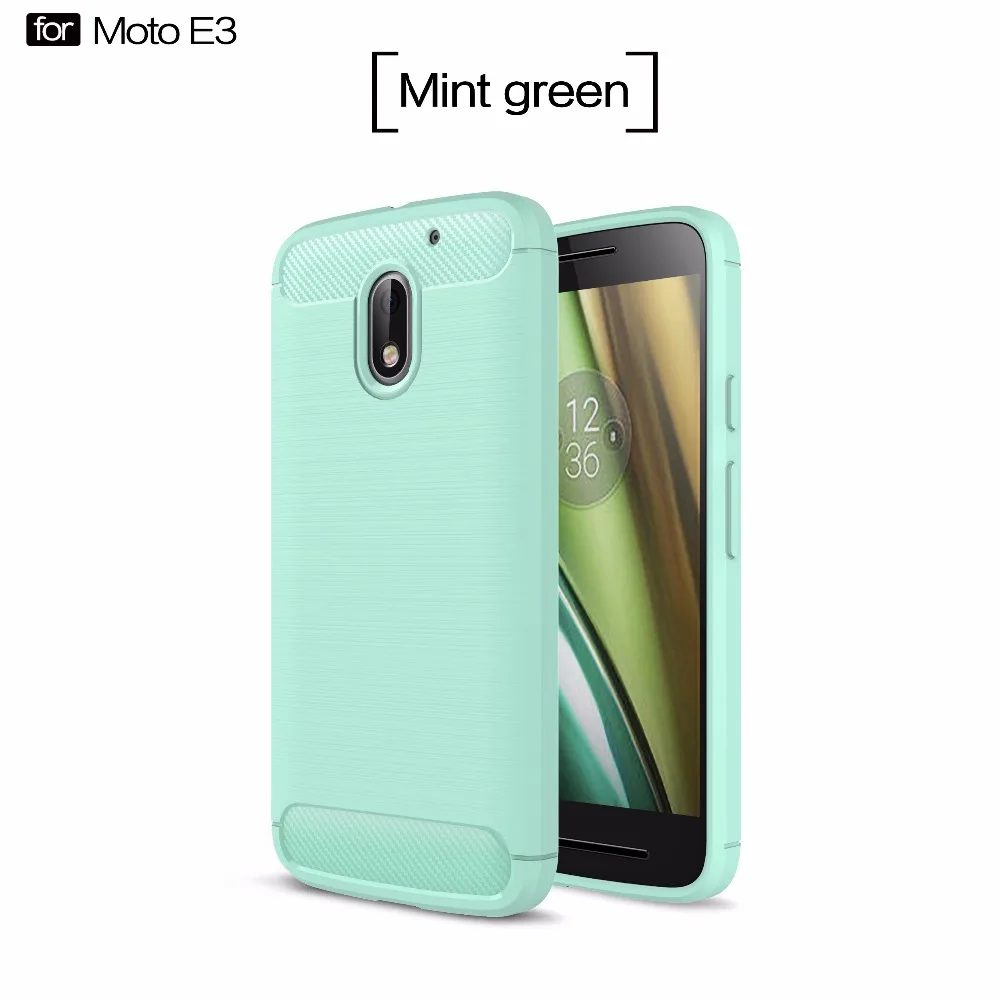 MXHYQ luxury cover case for Motorola MOTO E3 carbon fiber+brushed