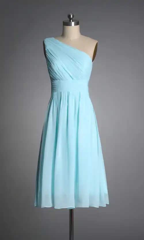 light blue maxi bridesmaid dress