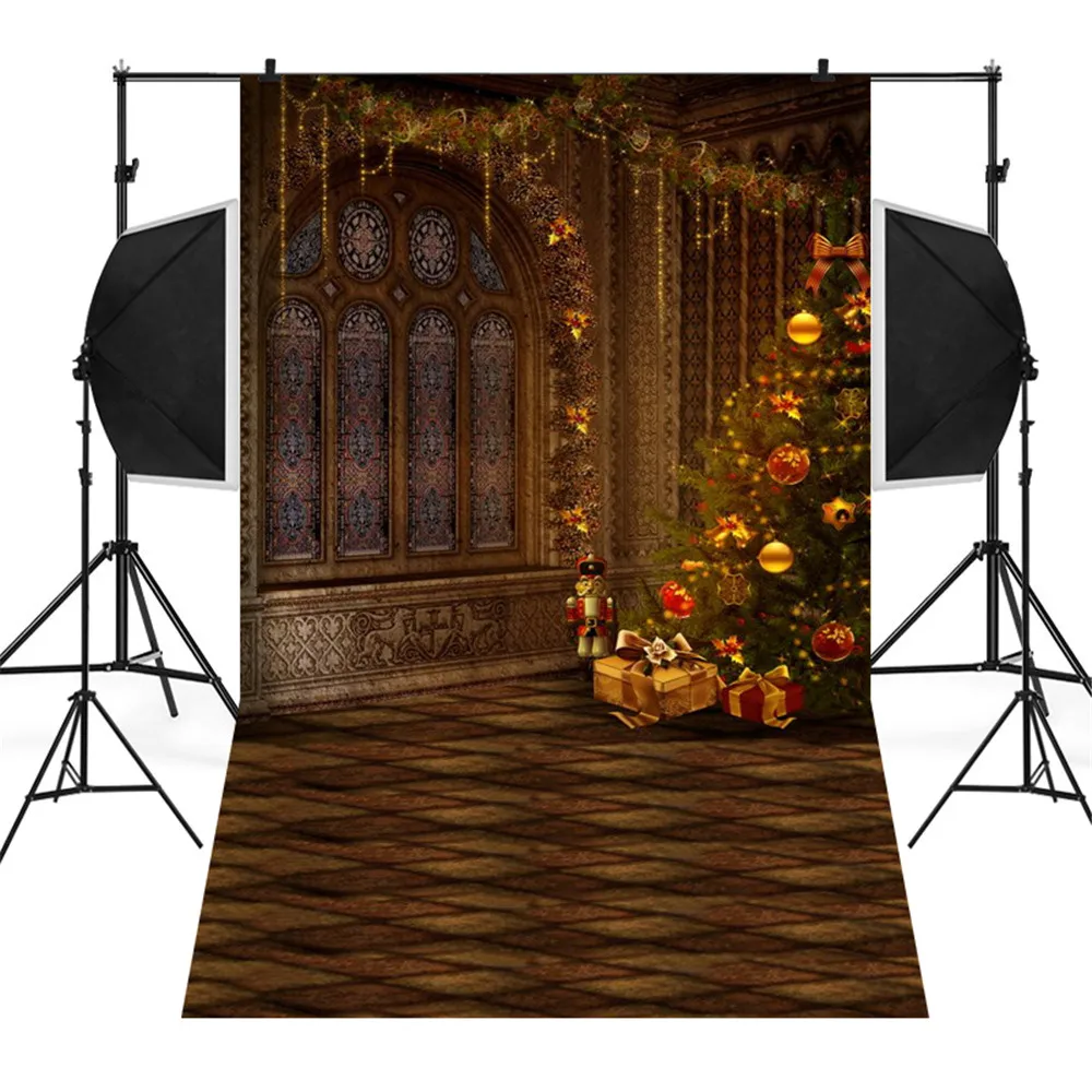 Товары для дома и сада Рождественский Виниловый фон для студийной фотосъемки с изображением снеговика 3x5 футов фонаря - Цвет: C