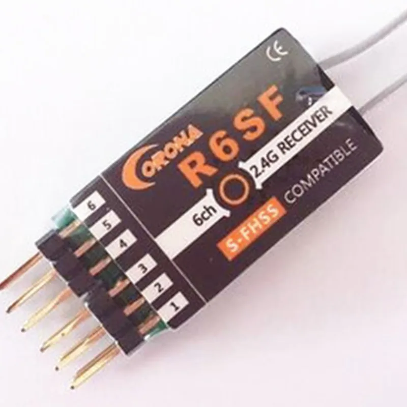 Совместимый ресивер Corona 2 4G R4SF/R6SF/R8SF f/FUTABA S-FHSS T6 14SG | Игрушки и хобби