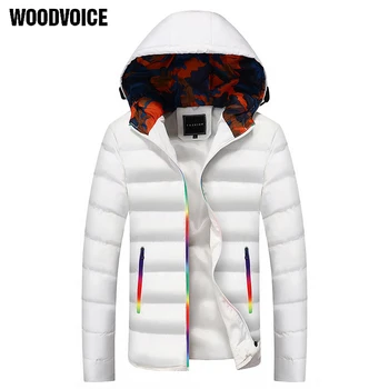 

Brand Clothing Thick Warm Men Winter Coat Fashion Jacket Parka Plus Size Camouflage Colorful Zipper Cotton-padded Clothes Male