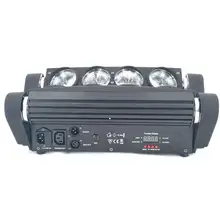 Мини-светильник с подвижной головкой, светодиодный светильник-паук, 8x10 Вт/8x15 Вт, 4 в 1, RGBW, светодиодные вечерние светильник, диско-светильник, s луч, dj, диско-светильник, s wash