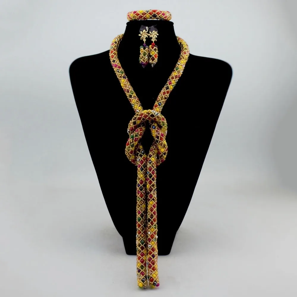 

African beads necklace set lady jewelry sets for wedding party women women necklace new designs