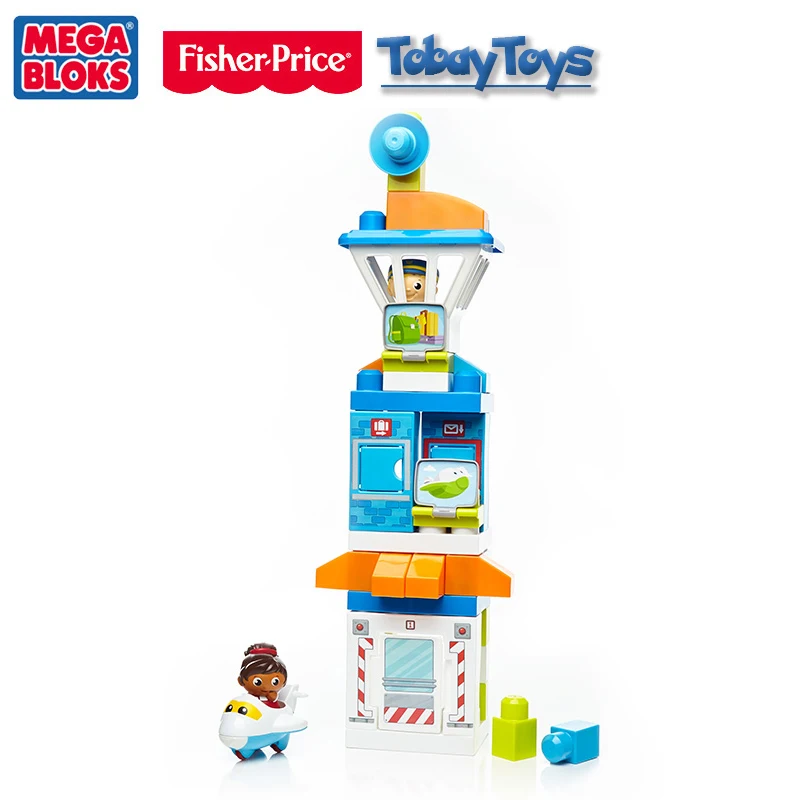 2017 Новый подлинный бренд Fisher Price Mega Bloks Skybright строительные блоки из аэропорта