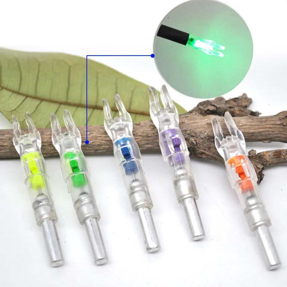 

3/6pcs Automatically Lighted Bow String Activated LED Lighted Nock For ID 6.2 mm Archery Arrow Accessory Shooting Hunting