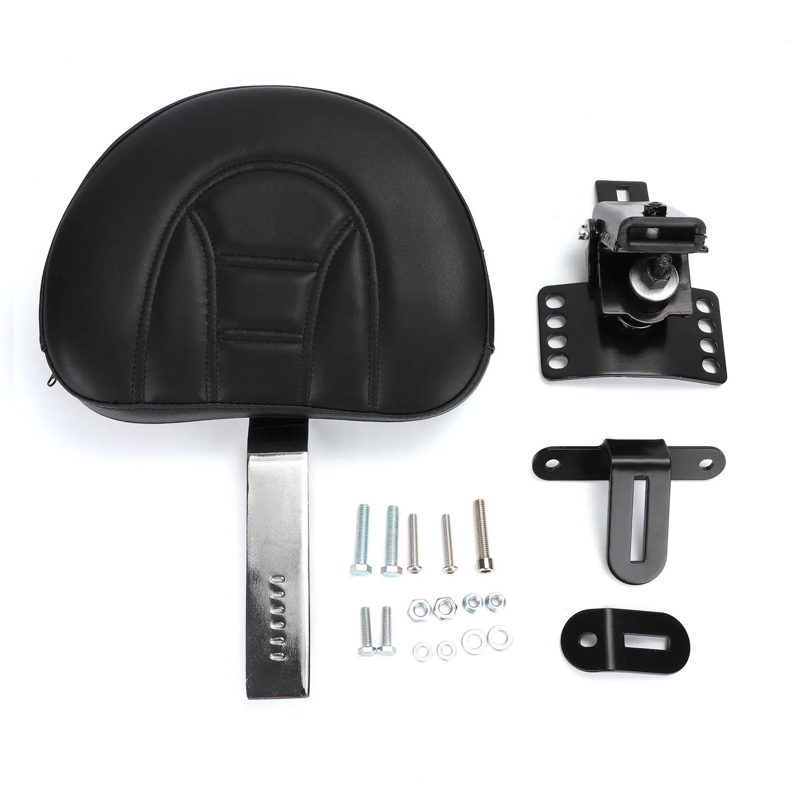 

Motorcycle Motorbike Passenger Backrest Pad Black Sissy Bar Cushion For Harley Touring Models 1997-2017 D45