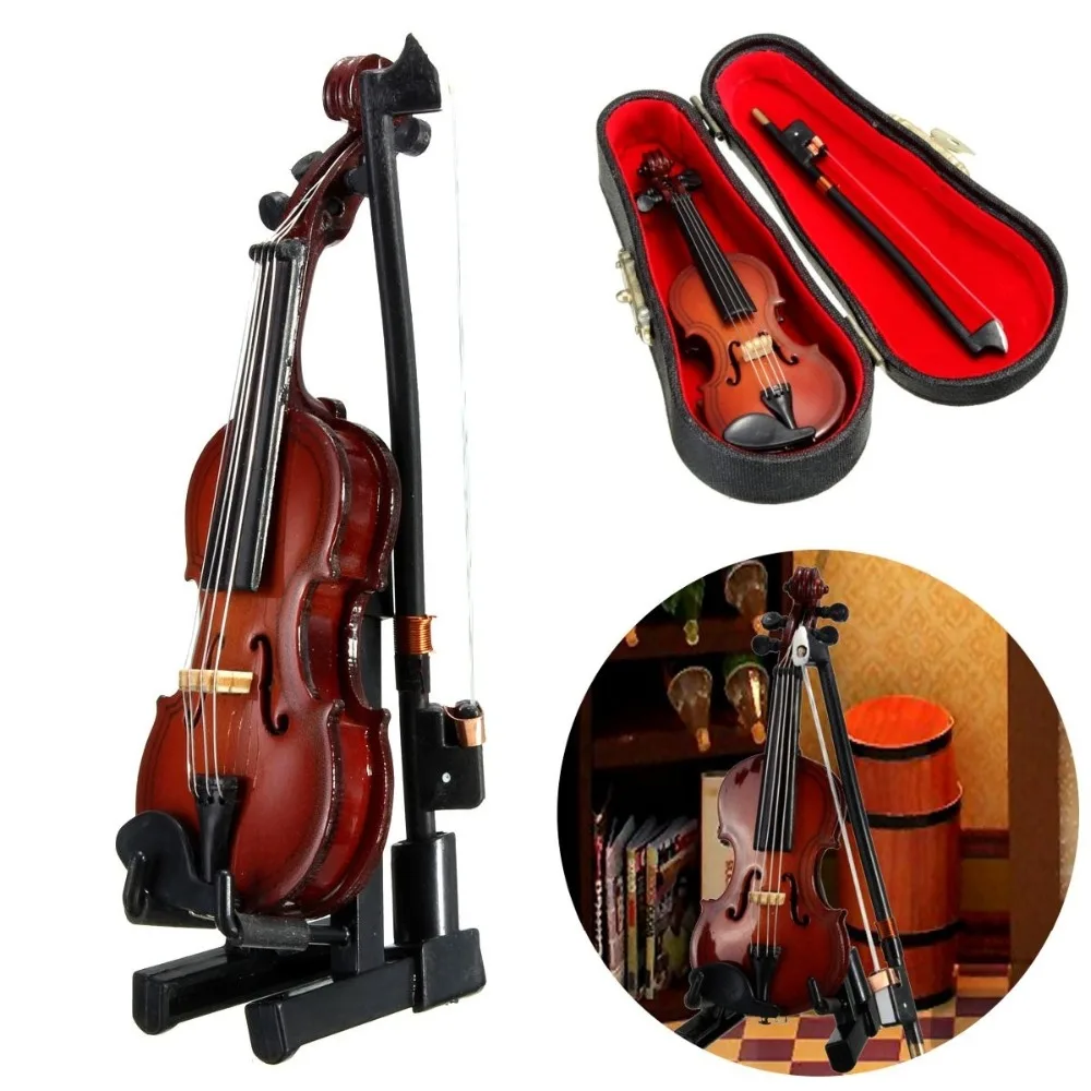 

Mini Handmade Wood Children Violin Full Set with Case Violin for Kids Students Beginner Case Mute Bow Strings Musical Instrument