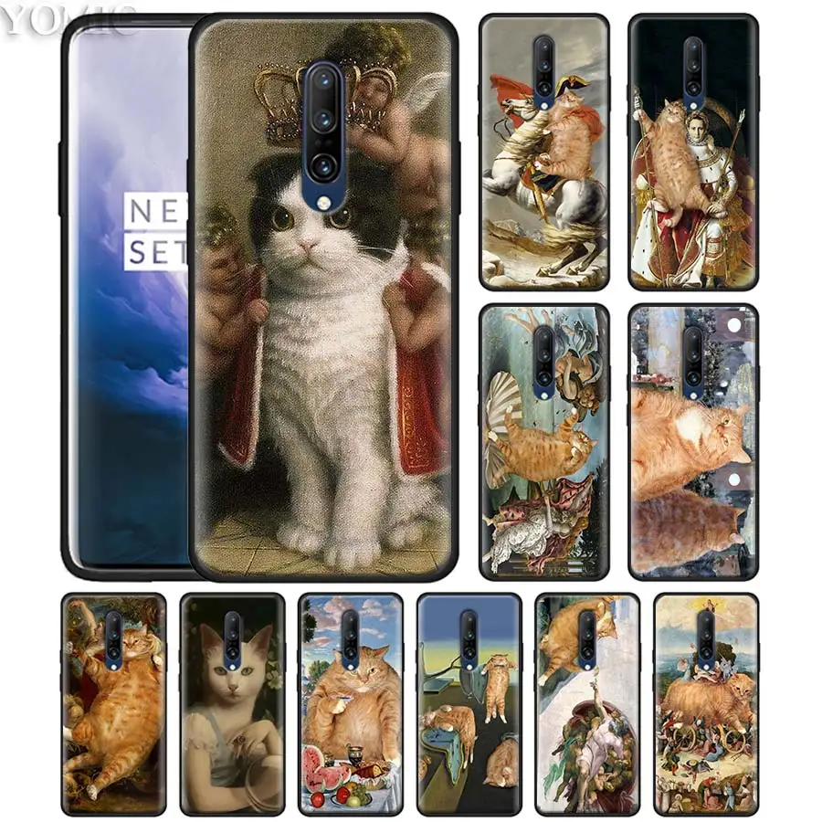 Funny Pat Cat Art Aesthetics painting Phone Case for font b Oneplus b font font b