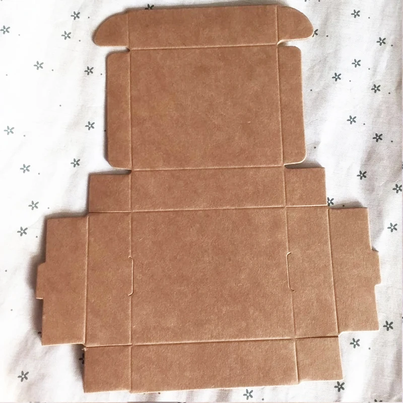 Kraft Gift Boxes Blank Jewelry Paper Box 7.3x5.8x2.6cm 20Pcs Cardboard Display Wedding Disply | Украшения и аксессуары