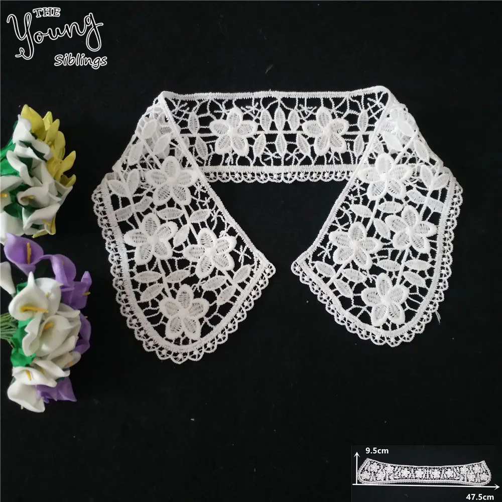 

New arrive Embroidery Applique DIY Lace Collar Venise Sewing Lace Neckline Fabric Clothing Accessory Craft supplies Scrapbooking