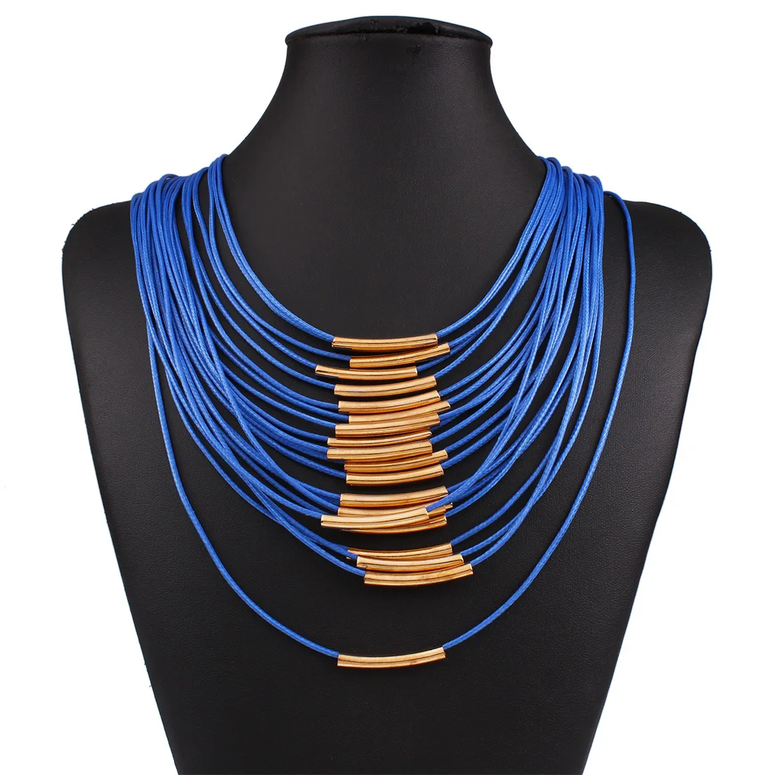 

Candy Long Multi Layer Necklaces Choker Bohemian Necklace 2018 Boho Leather Necklace Women Hyperbole Jewelry Duftgold