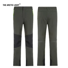 Арктический свет лыжные брюки Альпинизм Водонепроницаемый Термальность Ddolescent Лыжный Спорт Одежда QW022 для мальчиков девочек открытый добавить шерсть
