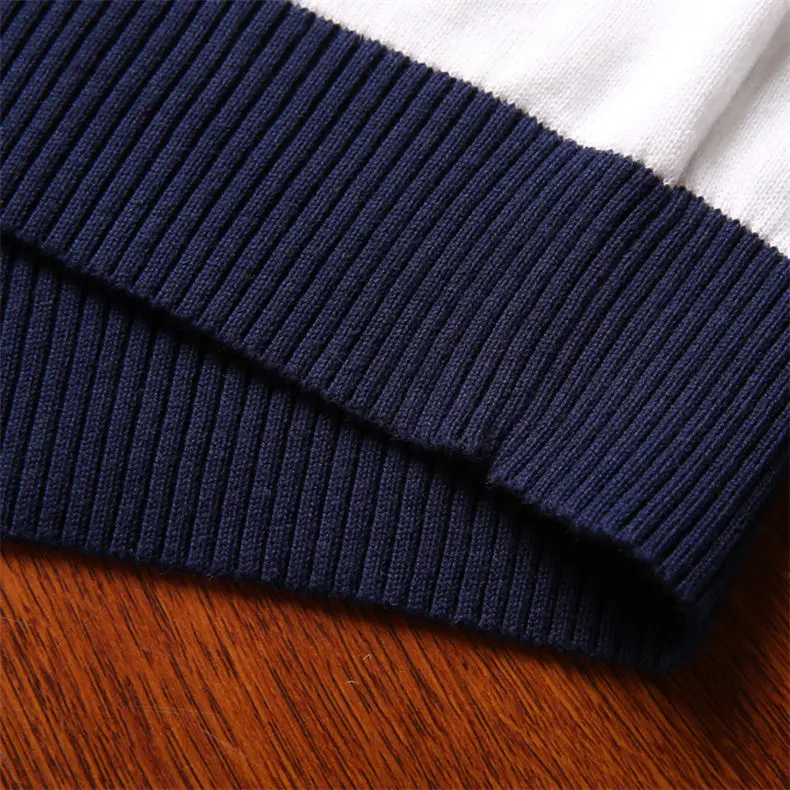 2018 New Men Sweater Pullovers Cotton knitted Sweater Jumpers Spring Autumn Winter Striped Knitwear Male Sweater Black Gray Navy-06
