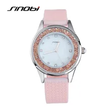 Sinobi das mulheres moda quartzo relógio de pulso silicone prego de prata feminino à prova d’ água da marca das senhoras liga relógios de pulso pulseira f55