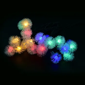 

Fairy Solar String Light 4.8m 20 LEDs Decoration Lamp Strips Chuzzle Ball with 2 Modes Decoration Lamp Strips for Festival/Party