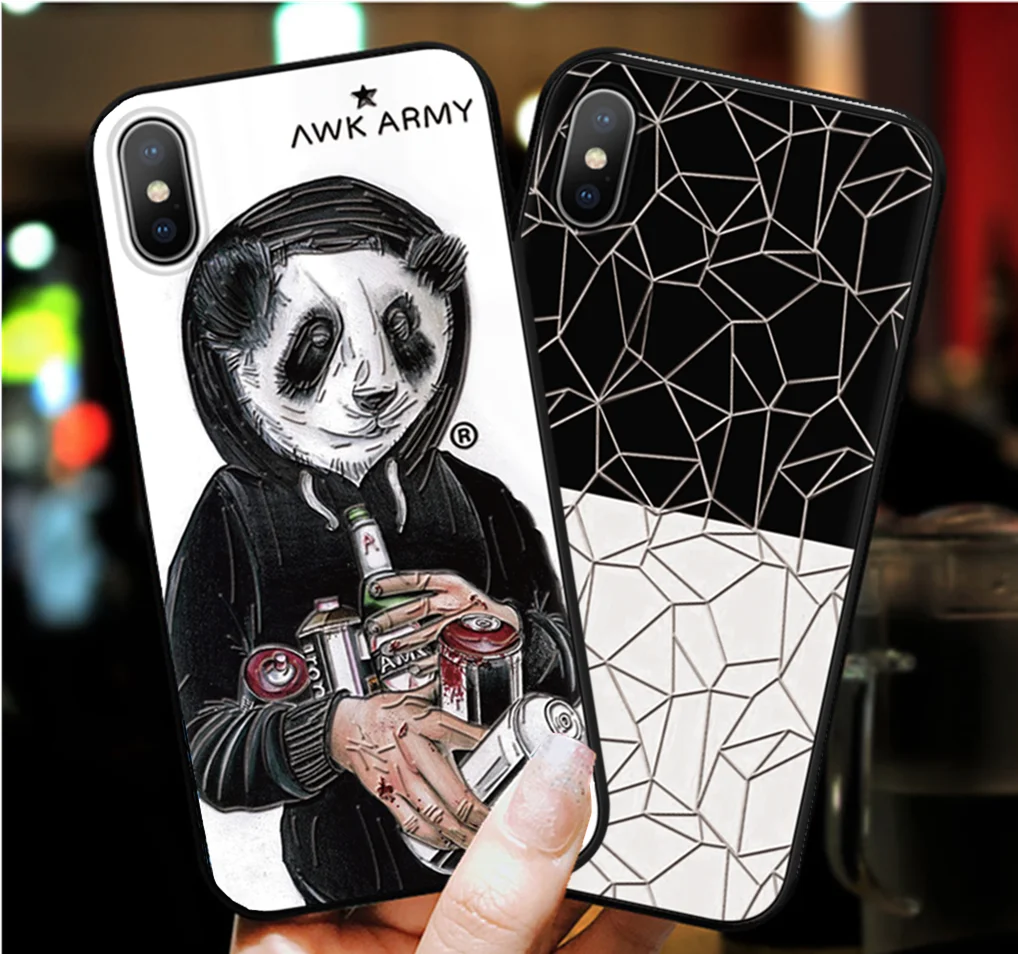 

Soft 3D Emboss Case For Huawei P20 P30 P8 P9 P10 Mate 10 20 Lite Y6 Y7 Pro P Smart 2019 Capa For Honor 8X 7A Pro 9 Lite 10 Case