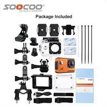 SOOCOO S100 4K Action Camera WiFi Sports Waterproof DV NTK96660 Mini Cam Built-in Gyro with GPS Extension(include GPS Model)