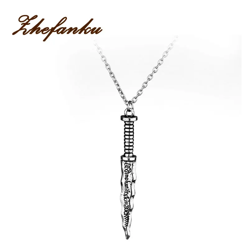 

Fashion Jewelry New Once Upon A Time Rumpelstiltskin Dagger Choker Pendant Necklace For Women