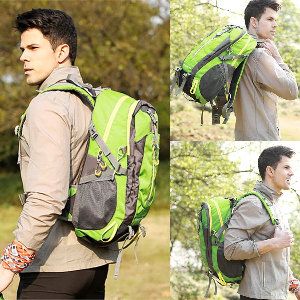 Водонепроницаемый рюкзак для скалолазания, 40 л, спортивная сумка для отдыха на открытом воздухе, походный рюкзак для путешествий, походный рюкзак, походные сумки для мужчин и женщин