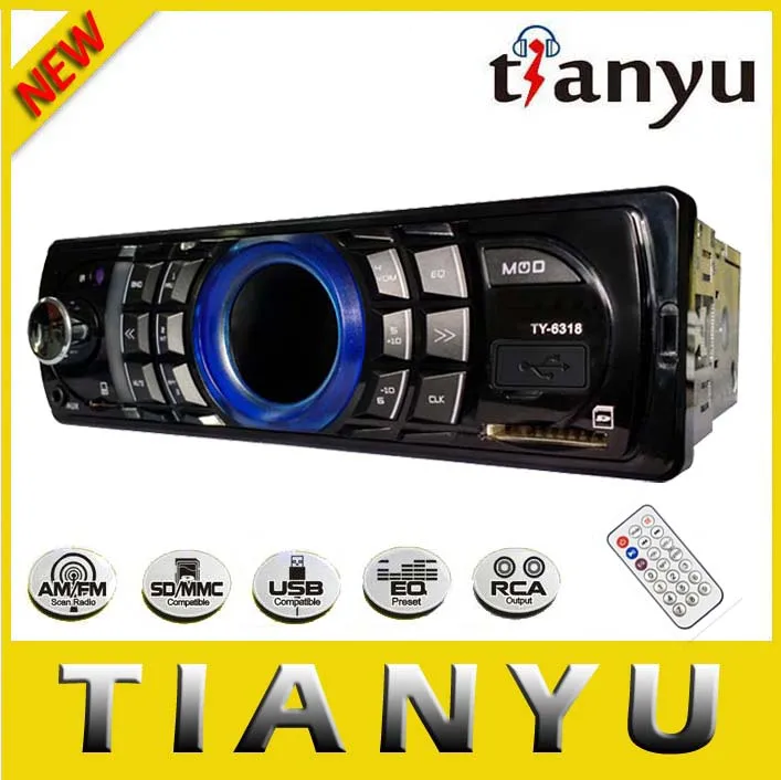 FREE SHIPPING car audio support cell phone chargeable car radio player