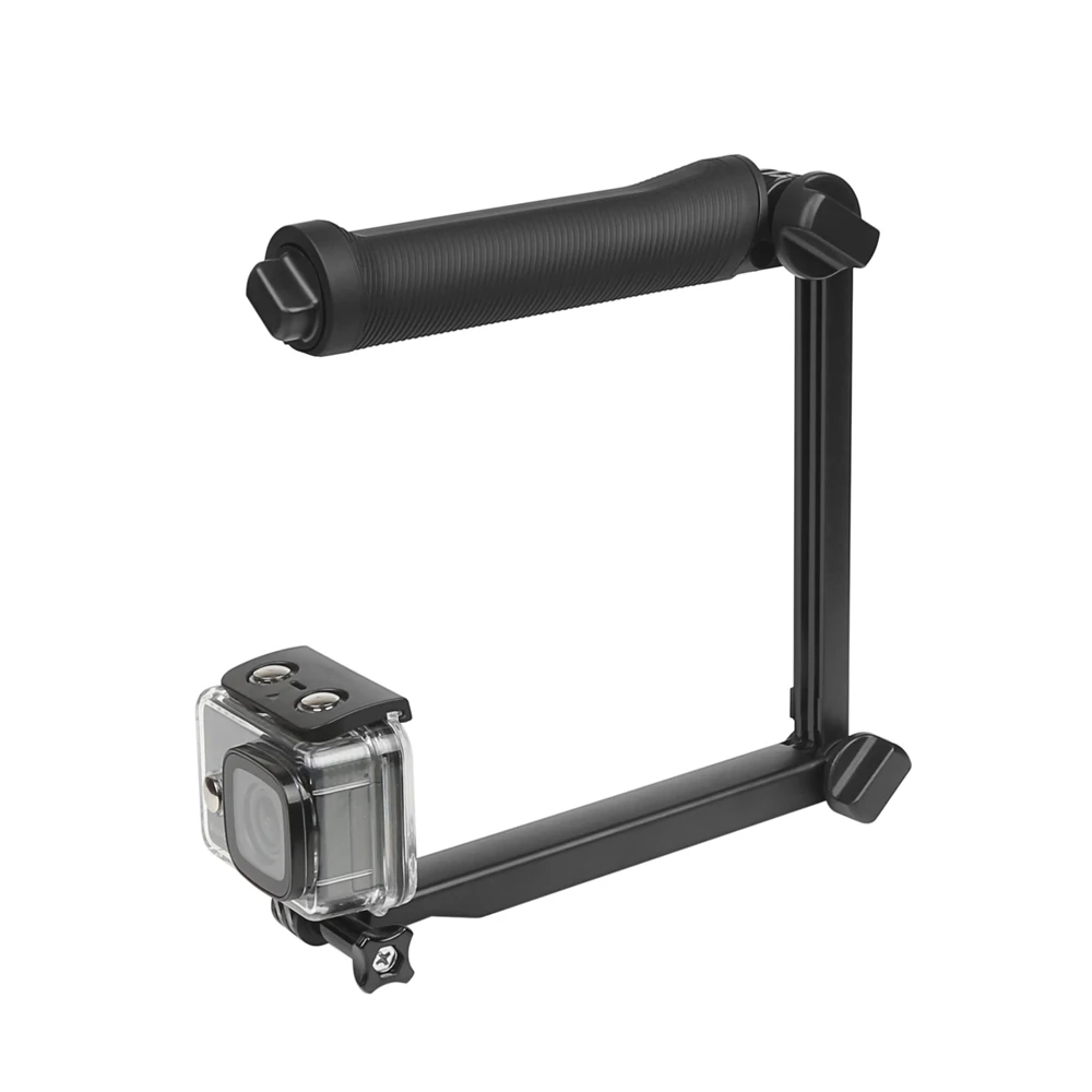 3 полосная Ручка монопод селфи палка для GoPro Hero 6 5 4 Session SJCAM Sj4000 Eken H9 H9r Xiaomi Yi 4K Go Pro
