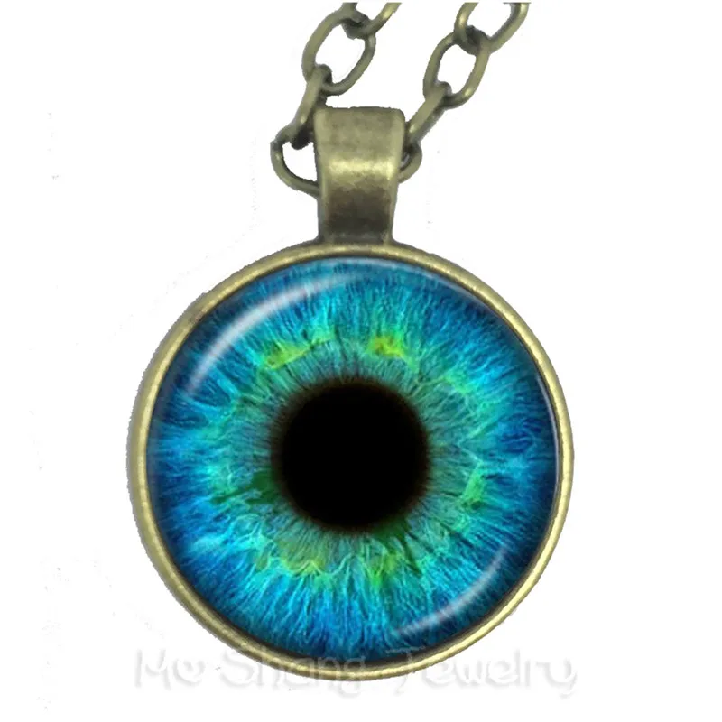 Новинка Япония Наруто подвеска Шаринган ожерелье Uzumaki Наруто красный глаз 25 мм стекло кабошон ожерелье подарок для друзей - Окраска металла: 24
