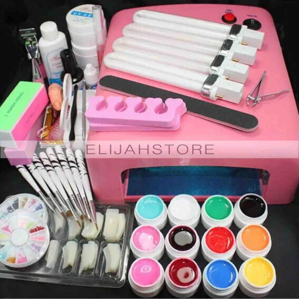 

Professional Nail Pro 36W UV Gel Nail Tool Set Manicure Set With European Regulations