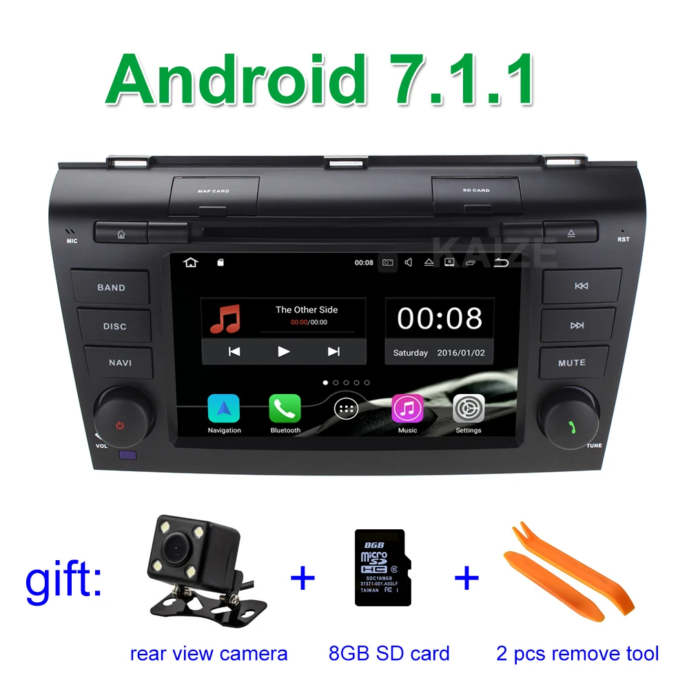 imágenes para 2 GB de RAM Android 7.1.1 Coches Reproductor de DVD GPS para Mazda 3 2004 2005 2006 2007 2008 2009 con BT De Radio Wifi imágenes para 2 GB de RAM Android 7.1.1 Coches Reproductor de DVD GPS para Mazda 3 2004 2005 2006 2007 2008 2009 con BT De Radio Wifi