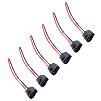

DWCX 6pcs Ignition Coil Connector Pigtail Plug Harness 90980-11246 Fit For Toyota 4Runner Camry Celica MR2 Lexus LS400 SC400