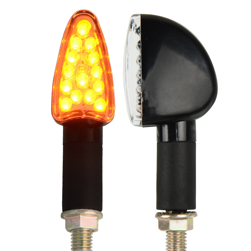 Motorcycle Turn Signal Signals Light Taillight Flexible 12 LED Indicators Blinkers Flashers for Honda GROM MSX125 MT-09 Z800 R3