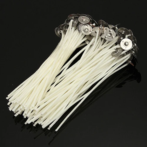 30 Pcs Candle Wicks Cotton Core Waxed Wick with Sustainer for Candle