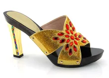Elegante pumps dame schuhe Afrikanische pu leder sandalen für party!!! AX1-5