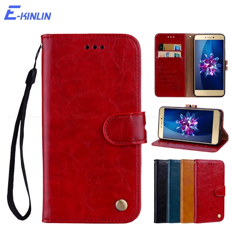 

Leather Flip Cover Card Slot Stand Holder For HuaWei P8 P9 P10 Honor View 10 9 8 Lite Mini 8C 8A 6X 6A Pro GR5 2017 Wallet Case