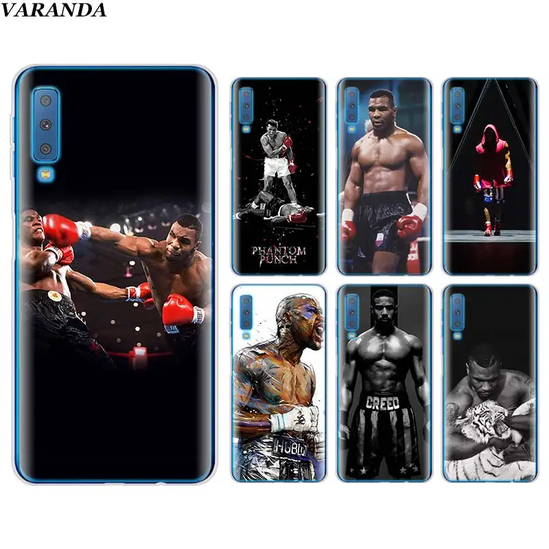 

Mike Tyson Boxer Silicone case for Samsung Galaxy A7 A6 A8+Plus A9 2018 S10 Plus S10e M20 M30 TPU Soft Phone case