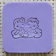 Натуральная ручная работа акриловая прижимка для мыла форма для выпечки Мини diy друзья узоры органическое стекло 4X4 см 0174