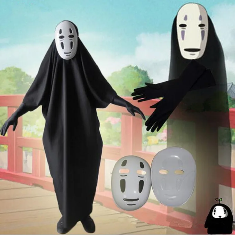 Kaonashi Cosplay Costume Japanese Anime Spirited Away No Face Ghost