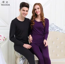 The new men and women thermal underwear sets high-slung Ms. Qiu Yi Qiuku round neck backing