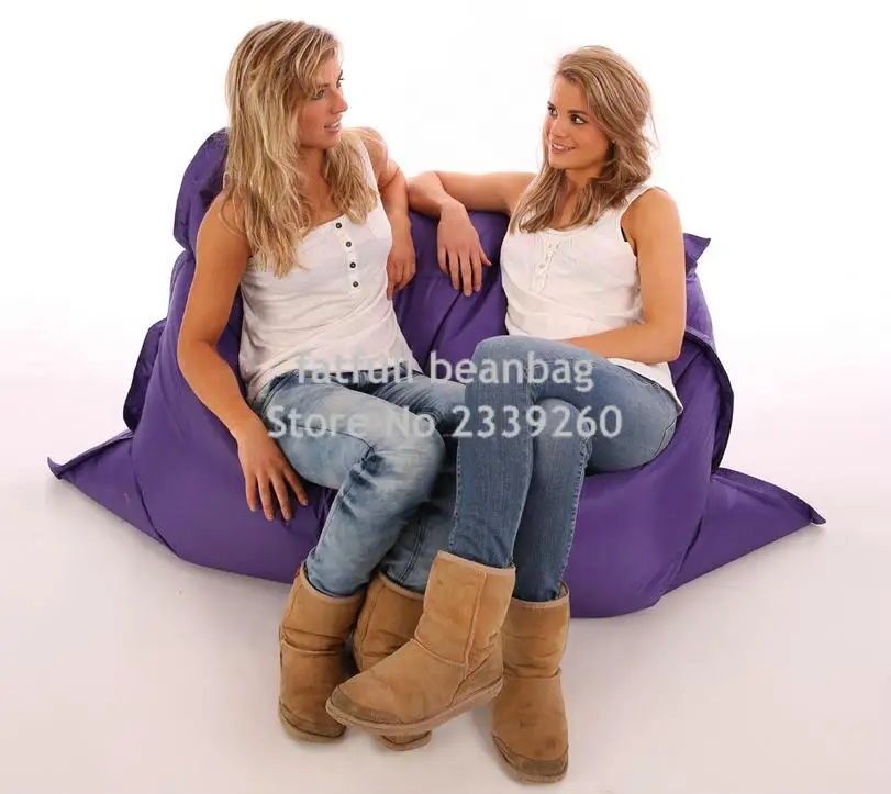 Cover only No Filler-Navy blue garden relax bean chair, outdoor Cushions giant bean bag,420D nylon coverfat sack