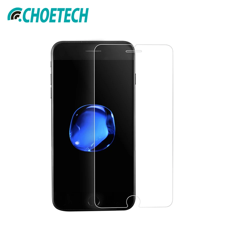 

CHOETECH Screen Protector For iPhone X 8 7 6 5S HD Ultra Clear 0.26mm Thickness 9H Hardness Tempered Glass Phone Protective Film