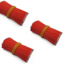 100 шт. 50 мм 5 см красный соединительный кабель двухсторонний оловянный провод