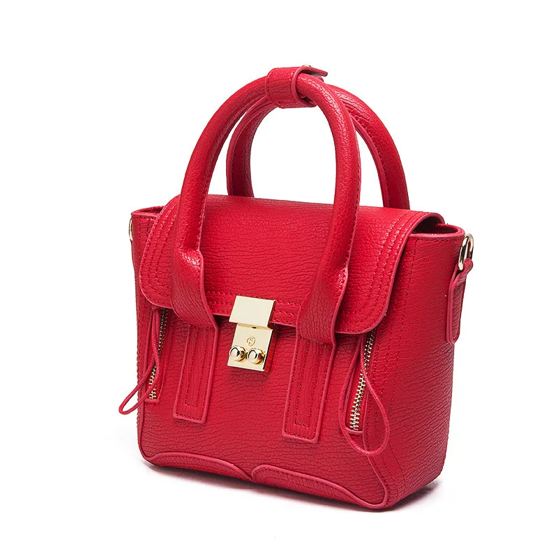 Designer Chic Hand Bag Women Sweet Style font b Handbag b font Embossed PU Leather Single