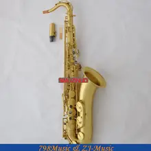 Профессиональный матовый латунный тенор саксофон Bb Sax abalone key High F# с чехлом