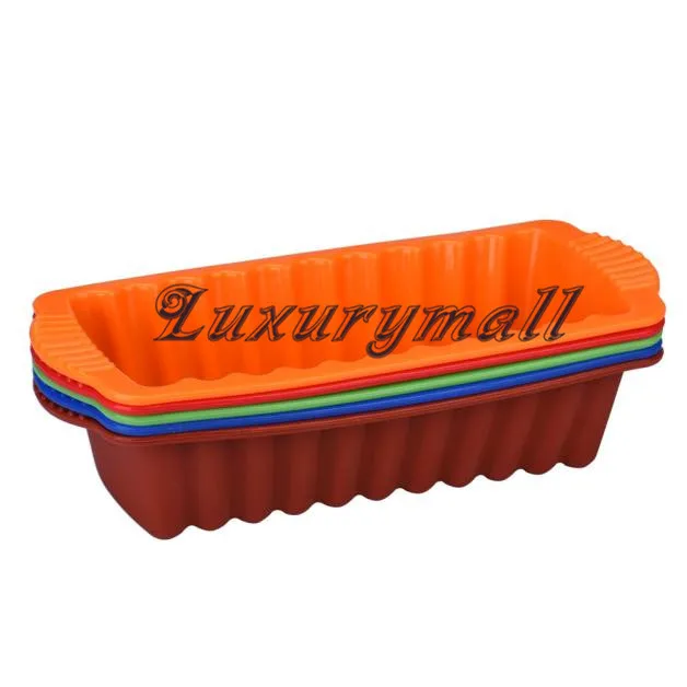 

Silicone Mould Rectangle Non Stick Bread Loaf Cake Mold Bakeware Baking Pan Oven cutter decorating 2019