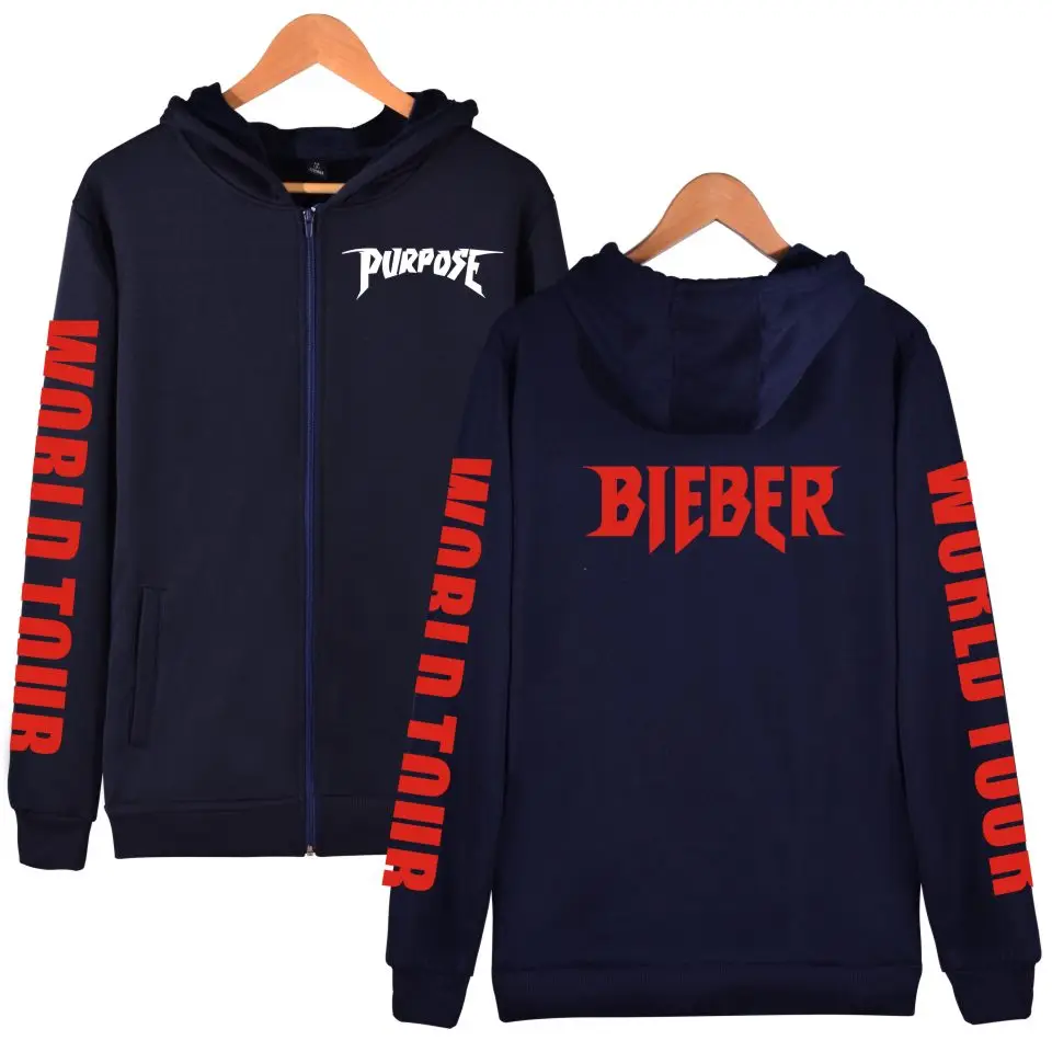Justin Bieber Purpose 2019 Zipper Cap Hoodies Men /Women Hip hop Harajuku Winter Hoodie Sweatshirt Fashion Plus Size 4XL Jacket