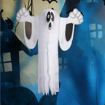 

New Paper Stereoscopic Ghost Charm Pendant Bar Home Decorations Halloween Party Decoration Supplies