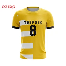 OZERO Футбол Джерси Пользовательские Короткие рукава Сублимация Высокая футбольные рубашки полиэстер быстросохнущая Футбольная форма Наборы для мужчин