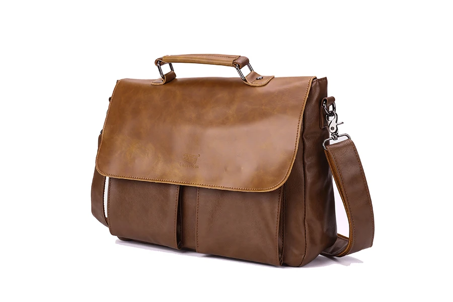 Брендовые Кожаные мужские сумки в трех коробках, деловой портфель, винтажная сумка через плечо, мужская сумка-мессенджер, кожаная офисная Сумка-тоут A4